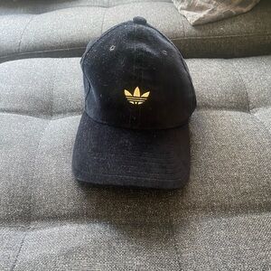 adidas Black Cap with gold